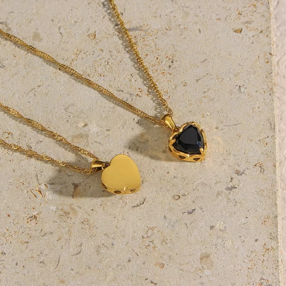 New 18K Gold Choker Pendant Necklace, nice Necklace, cute Necklace - Picture 5 of 8